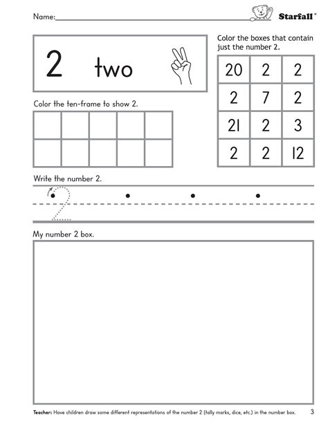 Math Workbook 1 - Starfall | Parent-Teacher Center