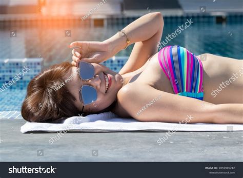 Sexy Woman Bikini Sunglass Fashion Sunglasses Stock Photo 2059905242 Shutterstock
