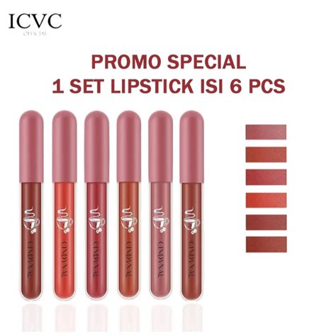Jual Paket Cindynal Nude Isi Pcs Lip Cream Tahan Lama Pigmented Lipstick Waterproof Lipstik