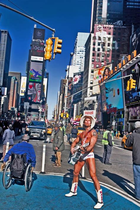 Naked Cowboy Times Square Editorial Photo Image Of Cars Bottom