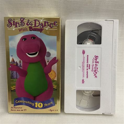 Barney Sing And Dance With Barney Celebrating 10 Years Vhs 1999 Actimates 45986020307 Ebay