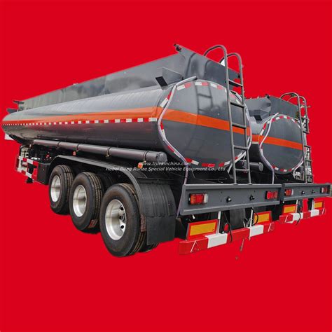 Dilute Sulfuric Acid Tank Trailer 3 Axles Semi Trailer 19900liters 22400liters 32000l Lined Ldpe