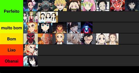 Tier List Personagens De Demon Slayer Kimetsu No Yaiba Amino