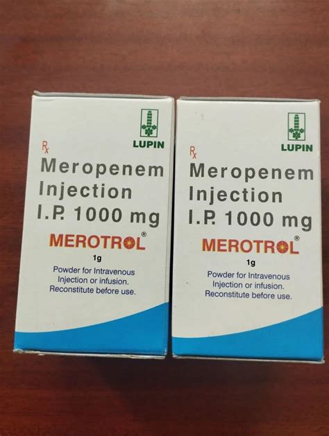 Merotrol Meropenem Injection 10 Ml Strength 1 Gm At 300 Vial In