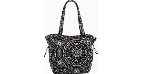 Vera Bradley Glenna Satchel In Black Bandana Medallion Medallion • Price