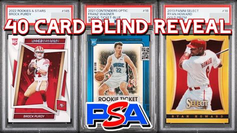 Card Psa Blind Reveal Modern Sports Grading Special Youtube