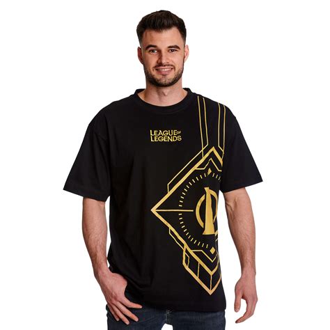 League of Legends - Golden Logo T-Shirt black | Elbenwald