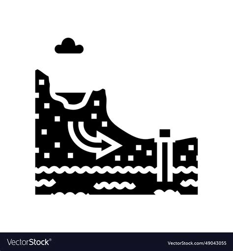 hydrogeological model hydrogeologist glyph icon vector image