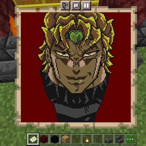 Dio Pixelart In Minecraft Oc Rstardustcrusaders