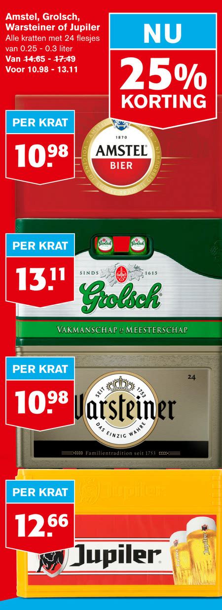 Warsteiner Krat Bier Folder Aanbieding Bij Hoogvliet Details