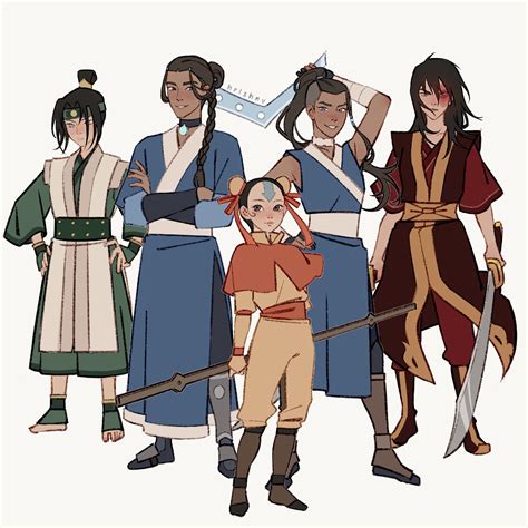 Zuko Toph Beifong Katara