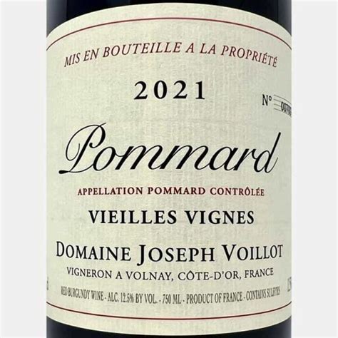 Pommard Vieilles Vignes Aoc Joseph Voillot Rotwein Kaufen