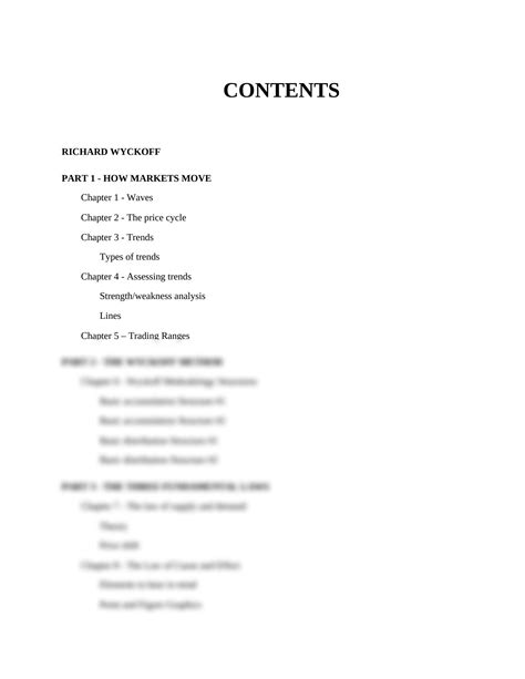 SOLUTION: The wyckoff methodology in depth book 1 rub n villahermosa