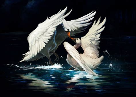 Swan Lake Wall Art Canvas Painting Painting Modern Wall Art Canvas