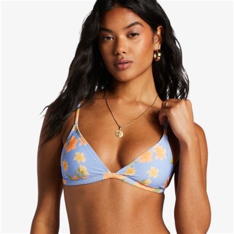 Billabong Swim Billabong Lazy Daze Tanlines Ceci Triangle Tropic Bikini Set Poshmark