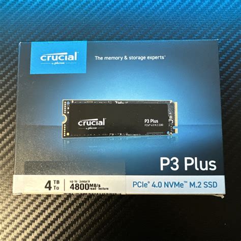 Crucial P3 Plus 4tb Internal Ssd Pcie Gen 4 X4 Nvme Ct4000p3pssd8