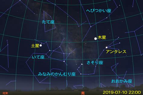 2019年7月の星空 星空入門 By Mira House