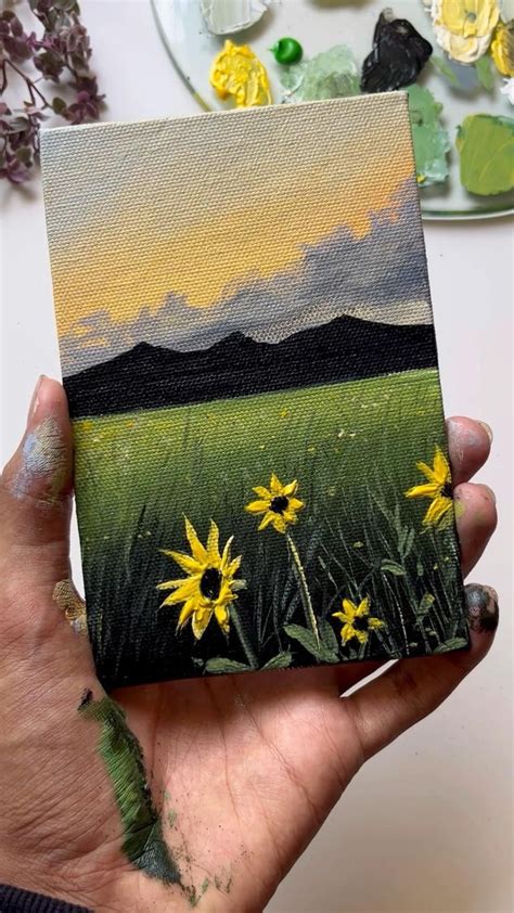 Pin By Aesthete Arts On Painting Videos In 2022 Mini Canvas Art Diy