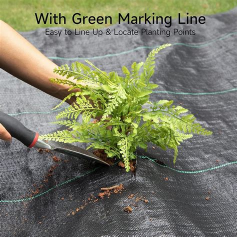 Durable 3 5oz Dual Layer Heavy Duty Weed Barrier Landscape Fabric 4ft X 250ft Ideal For