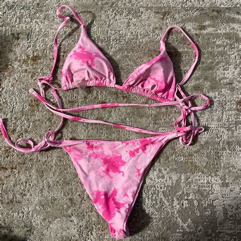 Pink Tie Dye Bikini Depop
