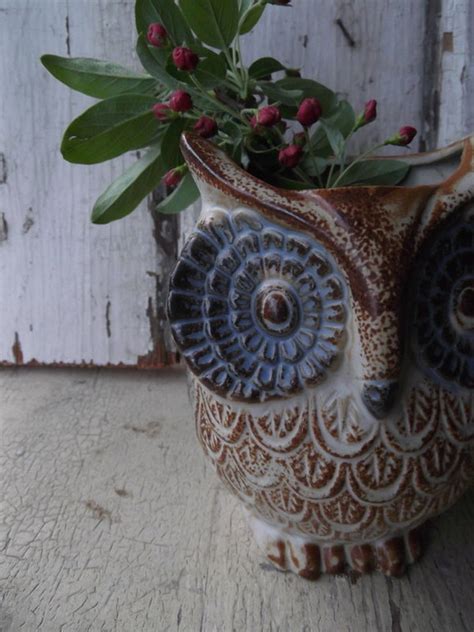 Vintage Owl Planter By Whatsnewonthemantel On Etsy