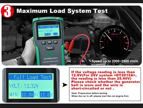 Medidor Testeador De Carga De Bater A Automotriz Duoyi Dy A V V