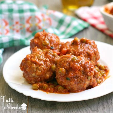 Polpette Al Sugo Con Piselli Tutto Fa Brodo In Cucina