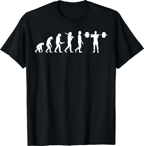 Gewichtheben Evolution T Shirt Geschenk F R Gewichtheber Amazon De