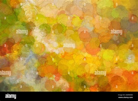 Digital art watercolor background in the vibrant colors of autumn ...