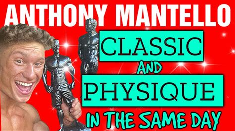 Anthony Mantello Wins Classic Physique Physique Overall Bonus