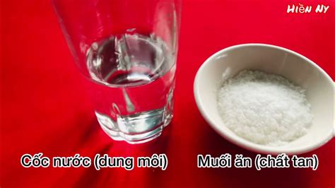 THÍ NGHIỆM HÒA MUỐI ĂN VÀO NƯỚC TẠO DUNG DỊCH BÃO HÒA VÀ DUNG DỊCH CHƯA