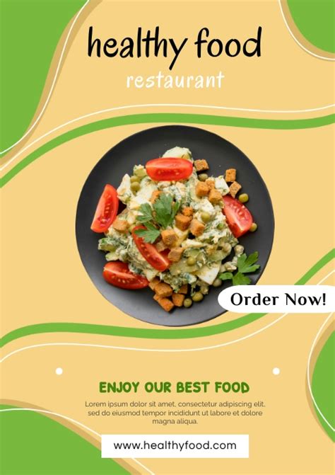 Healthy Food Template Postermywall