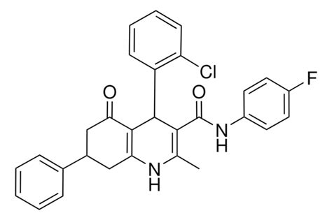 4 2 CHLOROPHENYL N 4 FLUOROPHENYL 2 METHYL 5 OXO 7 PHENYL 1 4 5 6 7