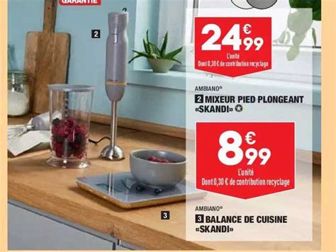 Offre Mixeur Pied Plongeant Skandi Ambiano Balance De Cuisine