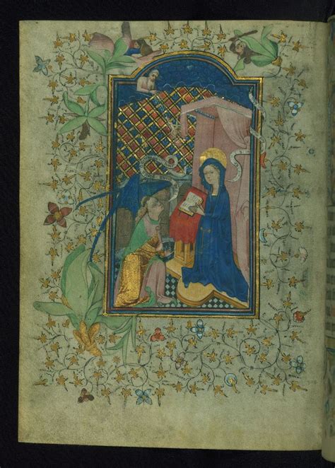 Book Of Hours Of Daniel Rym Annunciation Walters Manuscript W