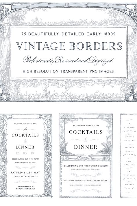 75 Vintage Ornate Borders - Siteoutsite