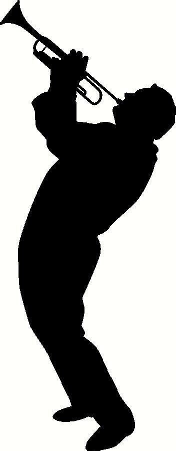 Trumpet Player Silhouette wall sticker, vinyl decal | The Wall Works