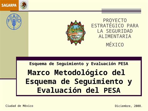 Ppt Esquema De Seguimiento Y Evaluaci N Pesa Marco Metodol Gico Del