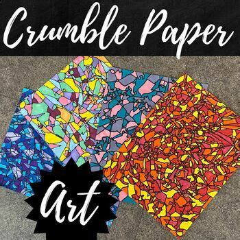 Crumble Paper Abstract Art Tutorial | Emergency Sub Lesson NO PREP