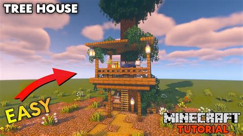 Minecraft Easy Spruce Tree House Tutorial 🏡 How To Build Youtube