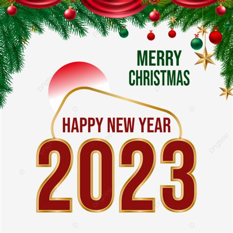 Merry Christmas 2023 2023 Happy New Year 2023 Christmas 2023 PNG