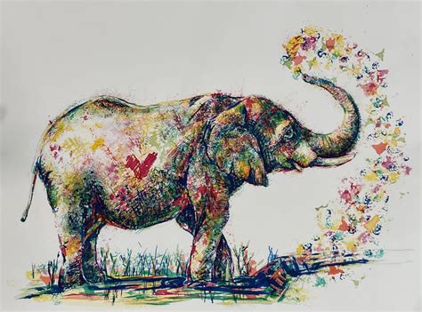 C Mo Pintar Un Elefante Juguet N Con Marca Y Acuarelas Sarah Gardner