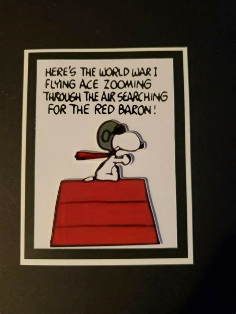 Snoopy Heres The World War 1 Flying Ace Zooming Through The Air