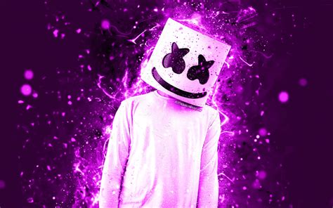 Marshmello Neon Wallpaper