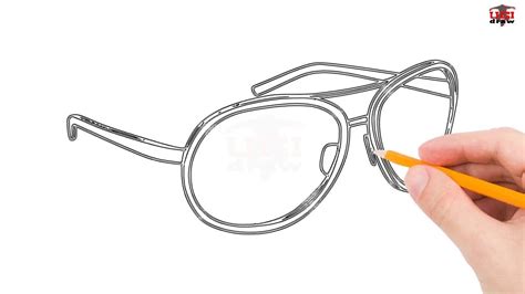 Simple Drawing Of Eyeglasses