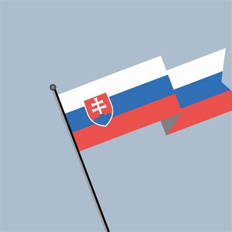 Premium Vector Illustration Of Slovakia Flag Template