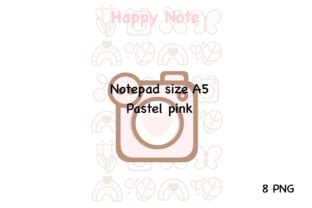 Pastel Pink Notepad Size A5 Graphic By SPsweet Creative Fabrica