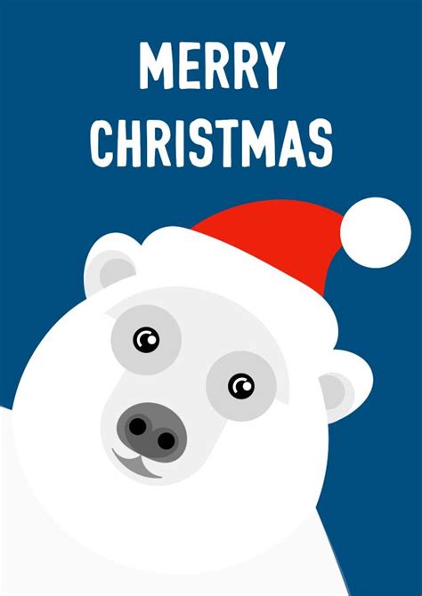 Polar Bear Christmas Card Thortful