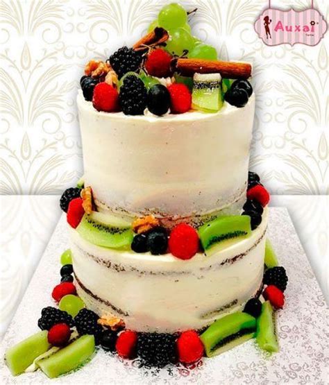 Tarta De Boda Naked Con Frutas De Temporada Tartas Personalizadas En