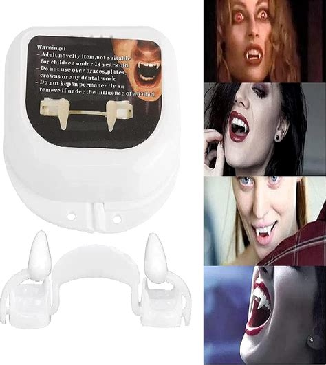 2021 Retractable Vampire Fangs Realistic Retractable Halloween Vampire